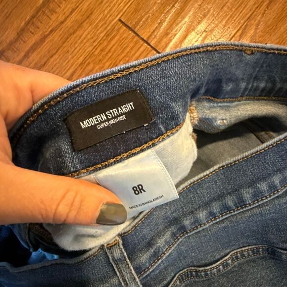 Express modern straight super high rise jeans size 8 - Picture 5 of 12